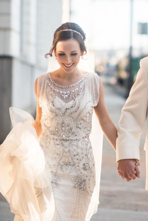 Gatsby inspired shop wedding dress